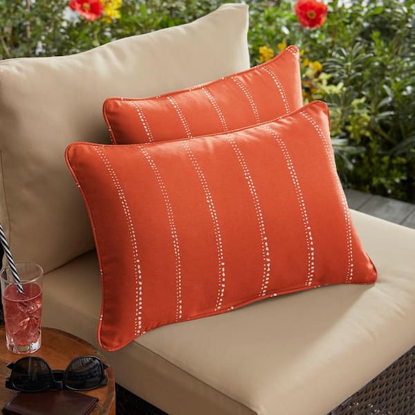 Burnt orange outdoor discount pillows