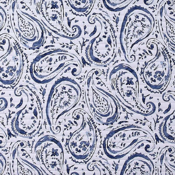 Indienne Blue Paisley Quilt Set