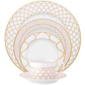 Eternal Palace Gold 5-Piece Place Setting (Gold) Porcelain, Service for 1