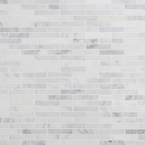 Oriental Sculpture 12 in. x 12 in. x 8 mm Marble Mosaic Floor and Wall Tile
