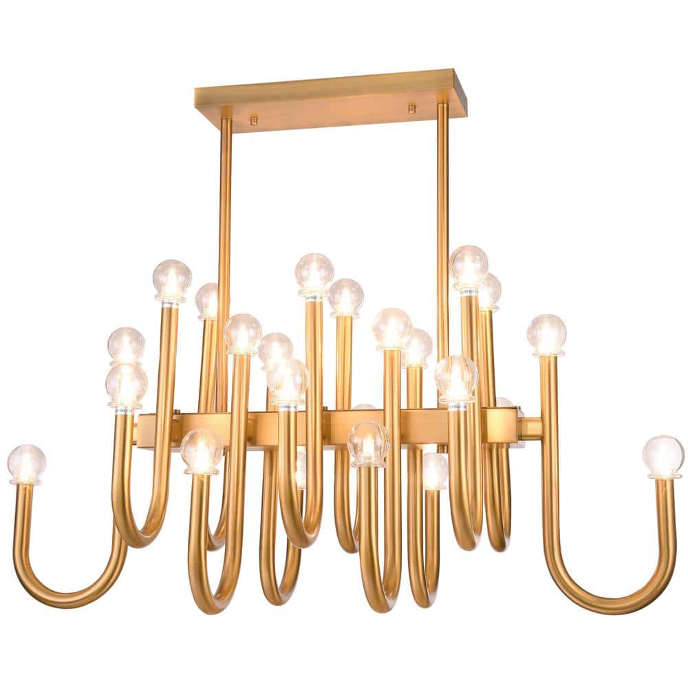 Willa II 24-Light Gold Chandelier