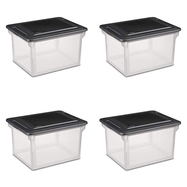 Food Container 4 Compartments Water Draining Plastic Rectangular