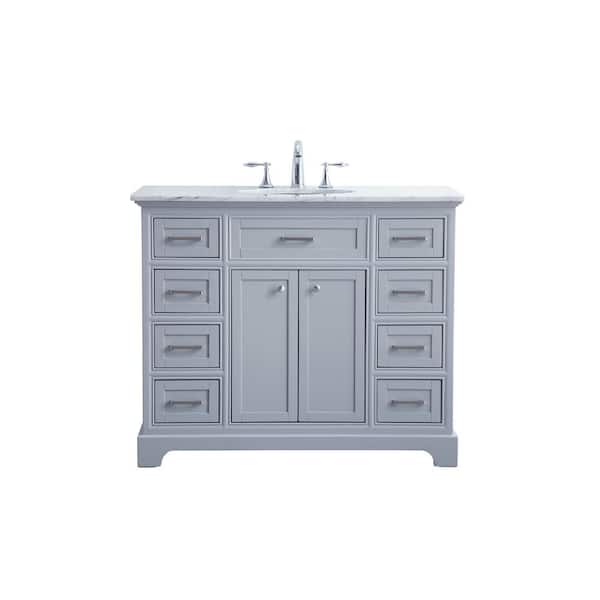 White Marble Top And Basin Th30042lg, Home Depot 42 Inch Bathroom Vanity With Sink