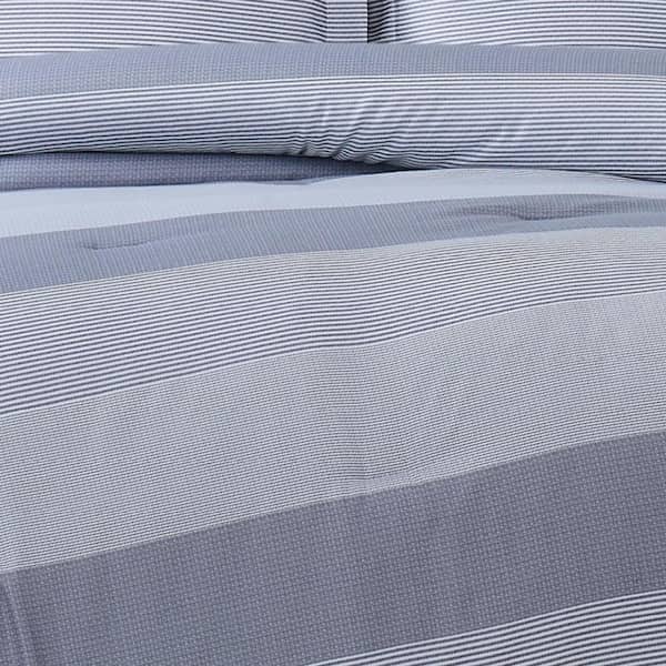 Grey Multi Stripe Duvet Cover Set