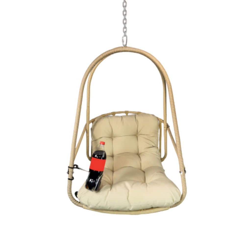 Swing Egg Chair Indoor Outdoor Wicker Rattan Patio Basket Hanging Chair with Cushions and Pillows price history on PriceWatchPro