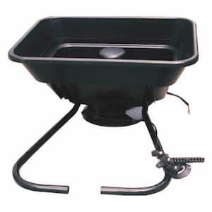 80 lbs. Plastic Broadcast Spreader for Seed and Fertilizer, Black