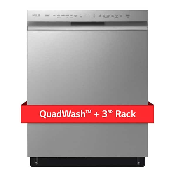 LG LG Front Control Dishwasher with QuadWash and 3rd Rack - Black