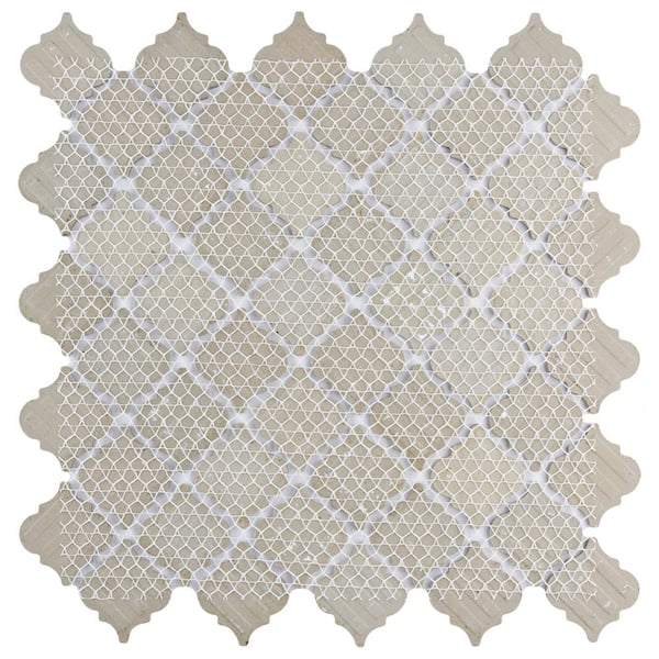Merola Tile Hudson Tangier Truffle 6 in. x 6 in. Porcelain Mosaic