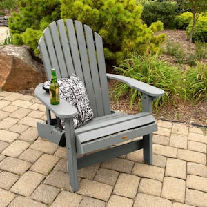 King Hamilton Coastal Teak Folding and Reclining Recycled Plastic Adirondack Chair
