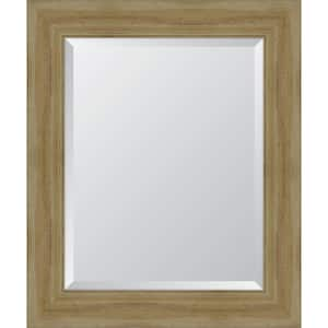 Medium Rectangle Natural Beveled Glass Classic Mirror (31 in. H x 37 in. W)