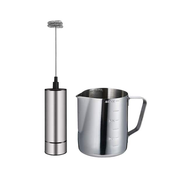 Handheld Milk Frother Stainless Steel for Coffee Latte Cappuccino Hot Chocolate Drink Mixer