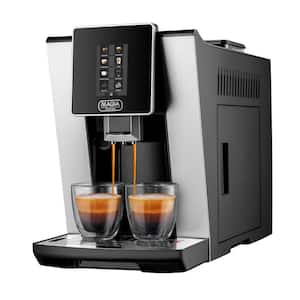 Magia AMPRO Automatic Espresso Machine with Grinder and Milk Frothier – 2-Cup Black