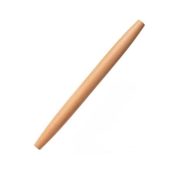 16 Inch Beechwood Natural Finish French Rolling Pin Dough Roller for Baking Pastry Cookie Pizza No Handles