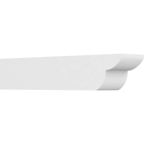 Ekena Millwork 6 in. x 6 in. x 30 in. Standard Crestline Architectural Grade PVC Rafter Tail Brace