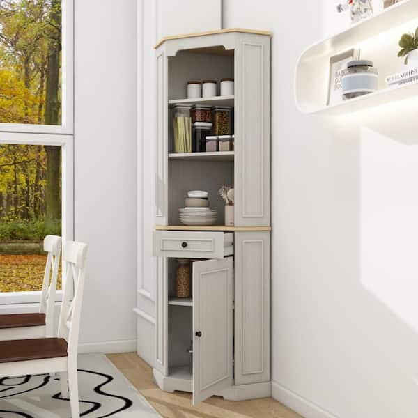 17.71-in W x 17.71-in D x 68.11-in H Freestanding Corner Storage