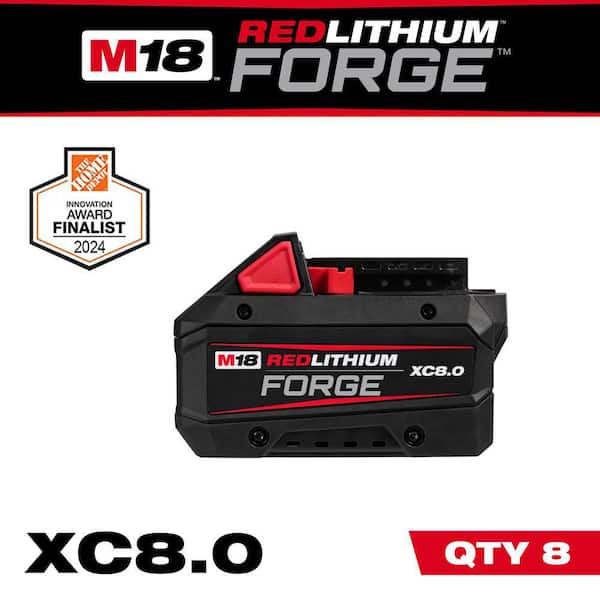 M18 18V Lithium-Ion REDLITHIUM FORGE XC 8.0 Ah Battery Pack (8-Pack)