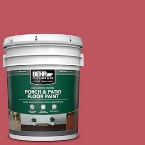 5 gal. #P140-6 Hibiscus Flower Low-Lustre Enamel Interior/Exterior Porch and Patio Floor Paint