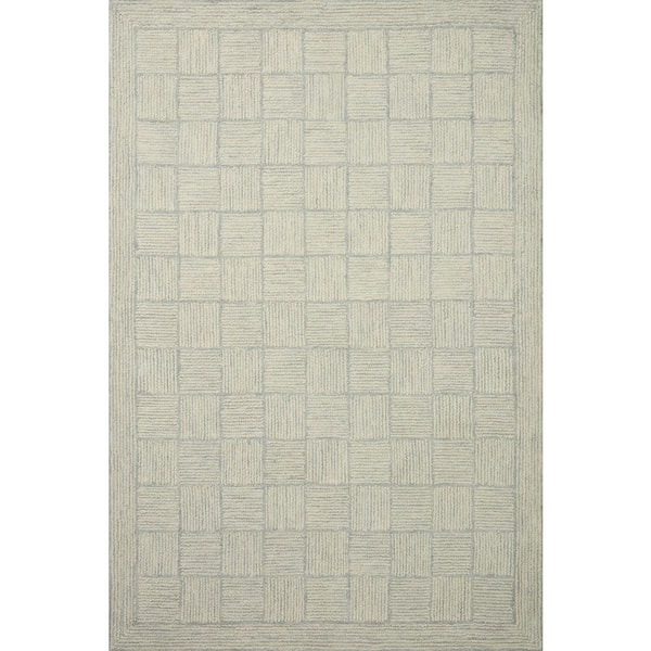 Chris Love Julia Francis Silver / Sky 9 ft. 3 in. x 13 ft. Contemporary Area Rug