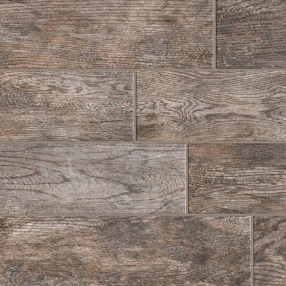 Marazzi Montagna Rustic Bay 6 in. x 24 in. Glazed Porcelain Floor and Wall Tile (14.53 sq. ft./case) -  ULM8