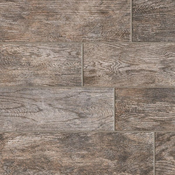 Marazzi Montagna Rustic Bay 6 In X 24, Wood Tile Flooring Home Depot