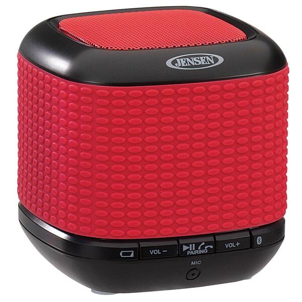 JENSEN Portable Rechargeable Bluetooth Wireless Speaker with NFC - Red