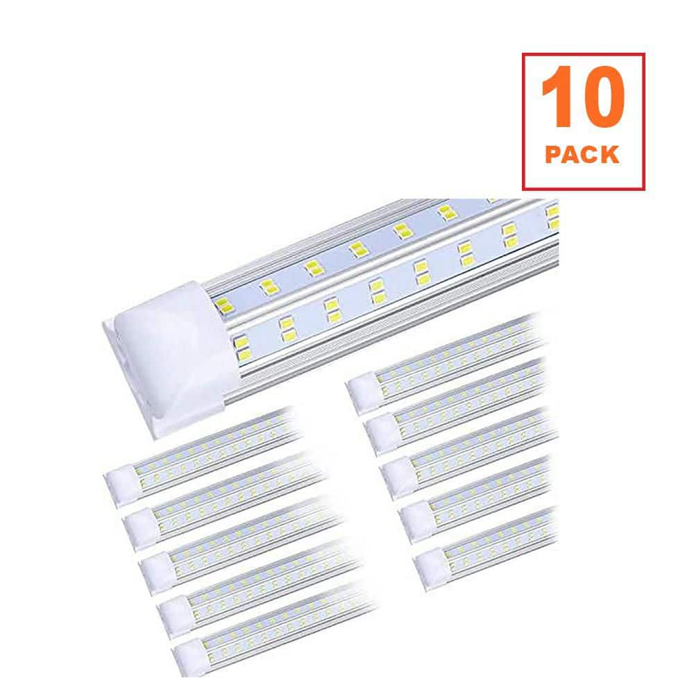 8ft 120-Watt LED Shop Light Fixture, 19000LM, T8 LED Tube, Cold