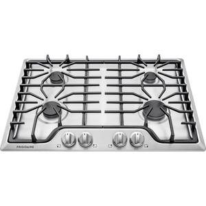 30 in. Gas Cooktop in Stainless Steel with 4 Burners