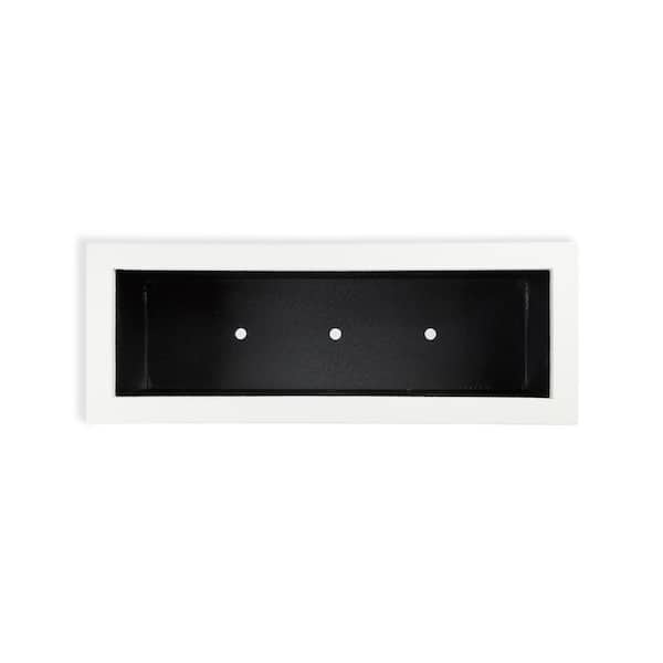 Milan Tall 46 in. x 17 in. White Composite Trough