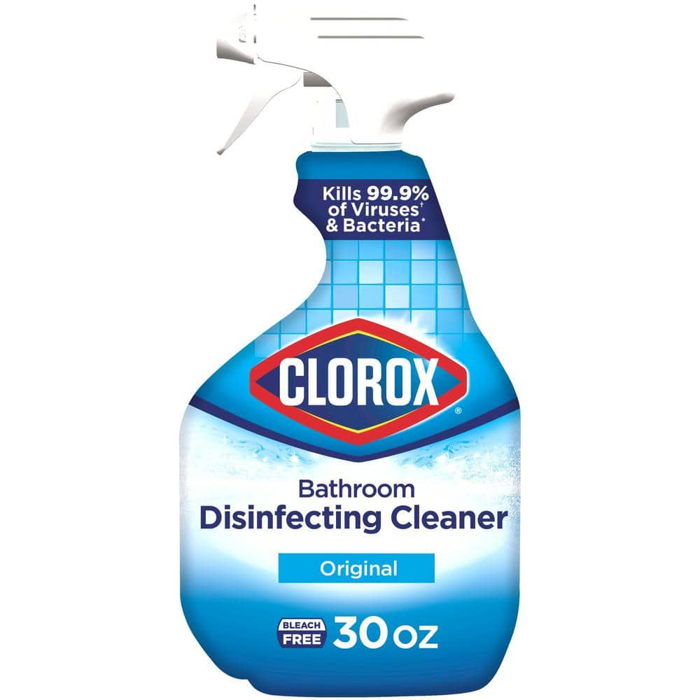 Clorox 30 oz. Bleach Free Disinfecting Bathroom Cleaner Spray 4460008033 -  The Home Depot