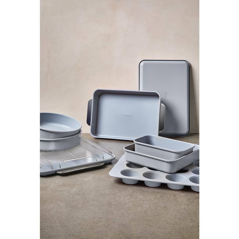 Silver Non-Stick 11-Piece Steel Bakeware Set