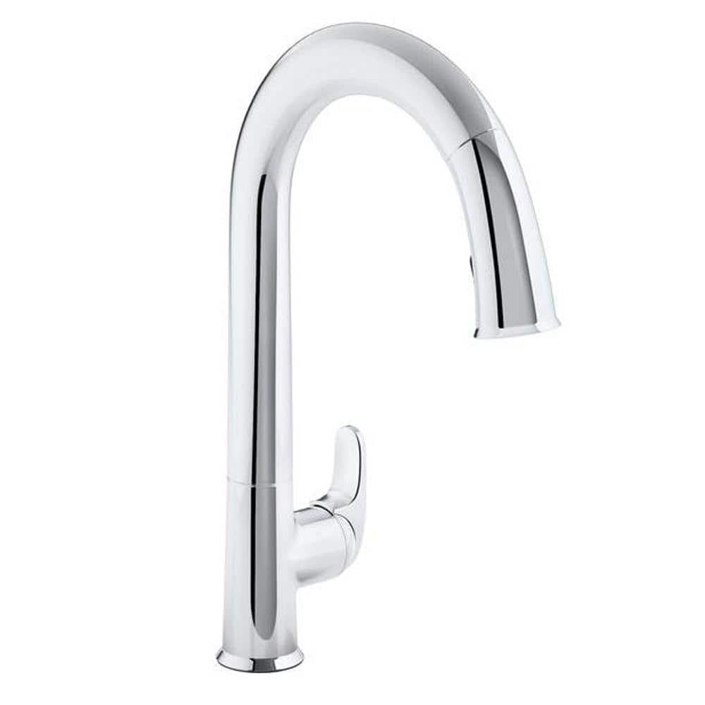 Reviews For Kohler Sensate Ac Powered Touchless Kitchen Faucet In Polished Chrome With Docknetik And Sweep Spray K 72218 Cp The Home Depot