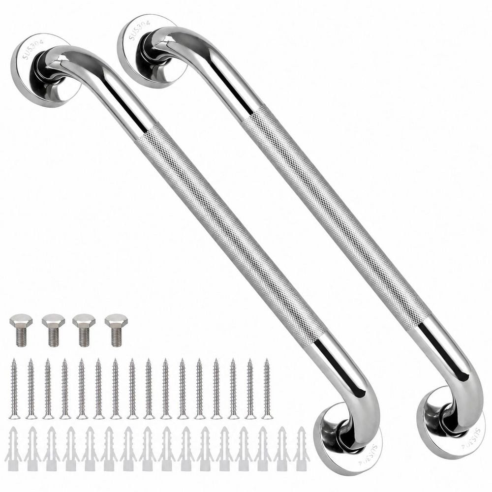 16 in Concealed Screw Stainless Steel Shower Grab Bar, Anti-Slip Handle for Bathroom Support, 2 Pack price history on PriceWatchPro