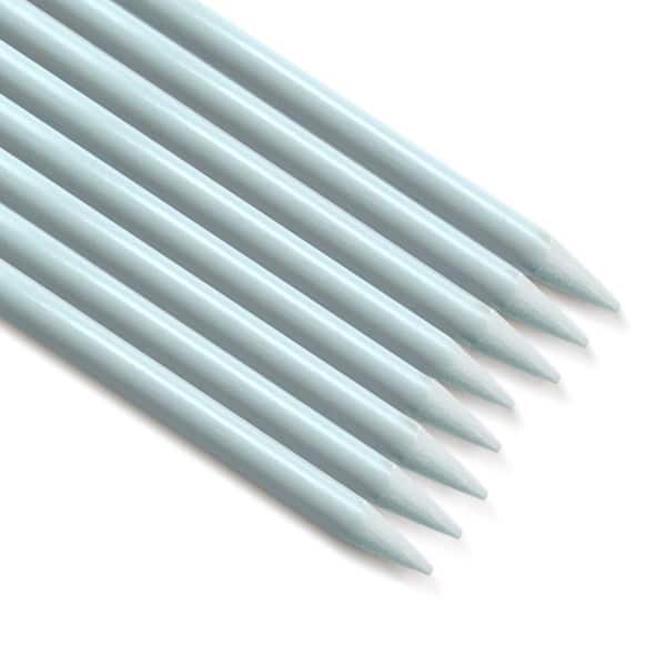 Ecostake Garden Stakes 3 ft. for Climbing Plants Supports Pole Rust-Free Plant Sticks Fence Post (100-Pack), White