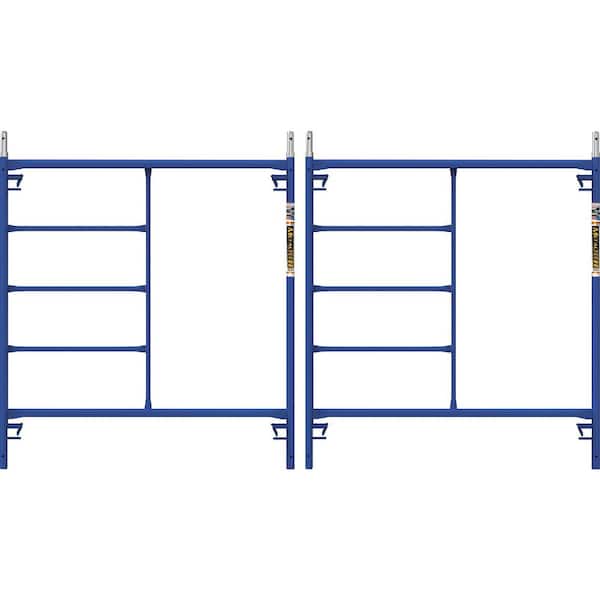 MetalTech Safertstack 5 ft. x 5 ft. Steel Mason Scaffolding Frame, 2-Pack