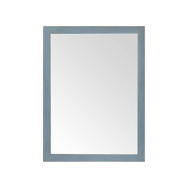 Home Decorators Collection Highgate 24 in. W x 32 in. H Rectangular Framed Wall Mount Bathroom Vanity Mirror in Antique Manhattan Blue