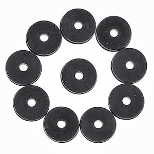 3/8L 11/16 in. Flat Rubber Washers (10-Pack)