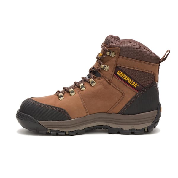 CAT 11.5M Brown Munising Waterproof Composite Toe Work Boots P90702 - The Home Depot