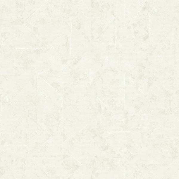 Unbranded Absolutely Chic Metallic Cream Distressed Geometric Motif Vinyl Non-Woven Non-Pasted Textured Metallic Wallpaper