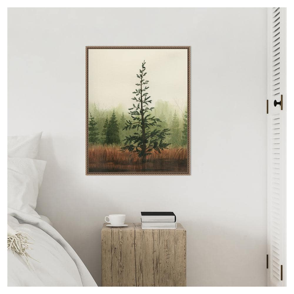 Grace Popp Young Evergreen II Bronze Framed Canvas Print