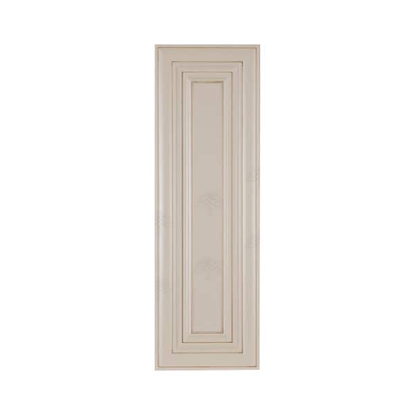 LIFEART CABINETRY Princeton Shaker Creamy White Decorative Door Panel 12-in. W x 36-in H x 0.75-in D