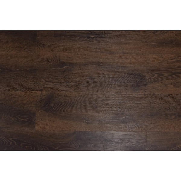 Romulus Deep Espresso 20 MIL x 9 in. W x 60 in. L Click Lock Waterproof Vinyl Plank Flooring (30.14 sq. ft.)