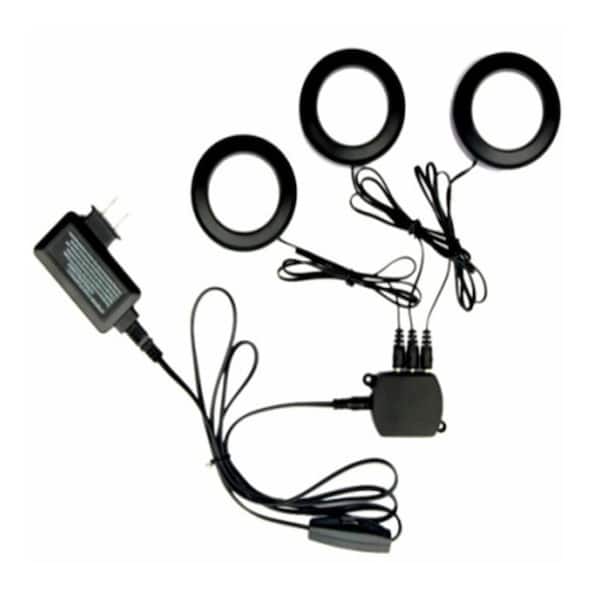 Commercial Electric 3-Light LED Black Puck Light Kit