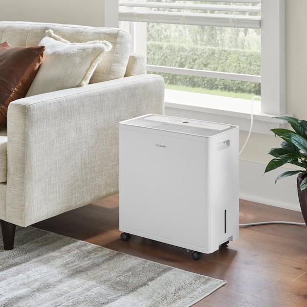 50 pt. Dehumidifier with Pump up to 4,500 sq. ft. ENERGY STAR  for Basement, Garage, or Wet Rooms in White