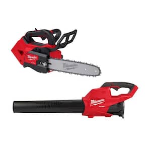 M18 FUEL 12 in. Top Handle 18V Lithium-Ion Brushless Cordless Chainsaw and M18 FUEL Blower Combo Kit (2-Tool)