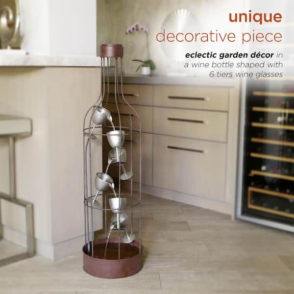 ワインファウンテン Alpine Corporation 44 in. Tall Indoor/Outdoor Bottle Shaped