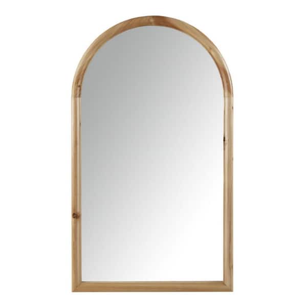 Miscool Anky 25.5 in. W x 43 in. H Wood Framed Arch Decorative Accent Wall Mirror