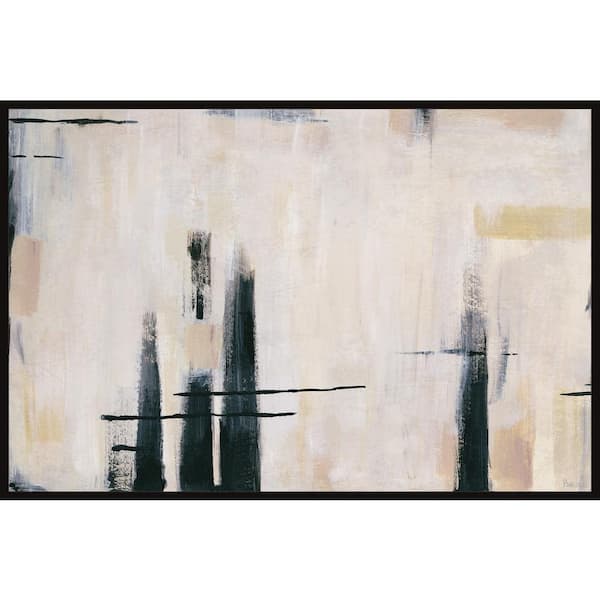 Unbranded "Happy Ending" by Parvez Taj Floater Framed Canvas Abstract Art Print 16 in. x 24 in.