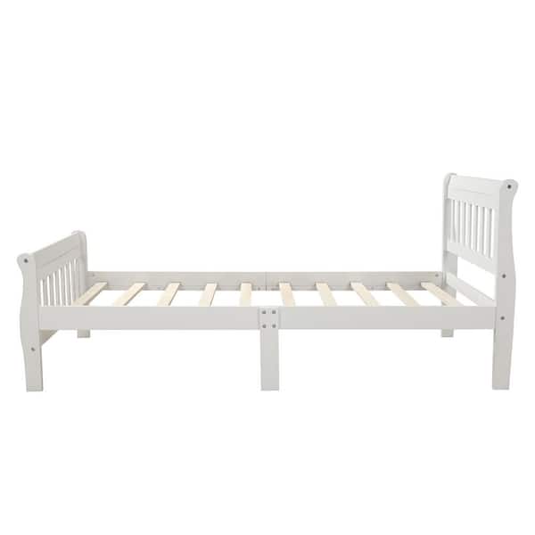 Utopia 4niture Jeffree White Twin Platform Bed