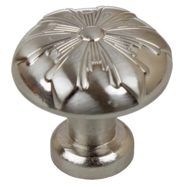 GlideRite 1-1/8 in. Dia Round Snowflake Cabinet Knobs (10-Pack)