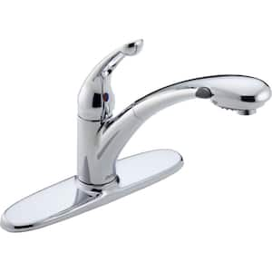 Signature Single-Handle Pull-Out Sprayer Kitchen Faucet In Chrome